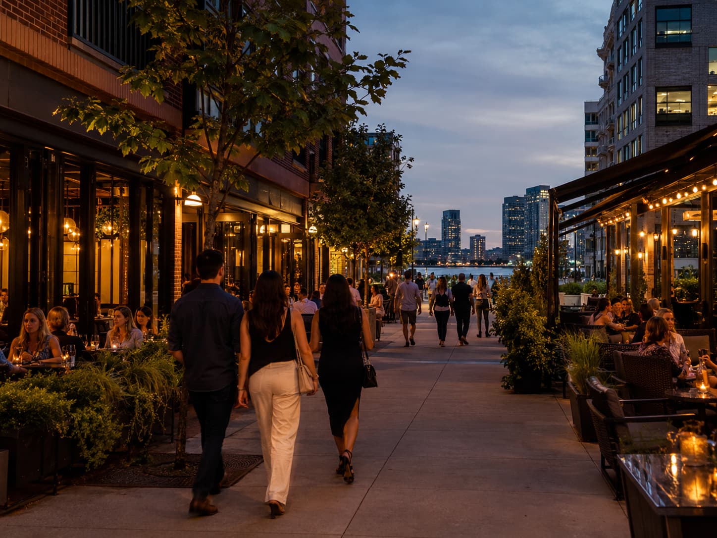Downtown Jersey City nightlife