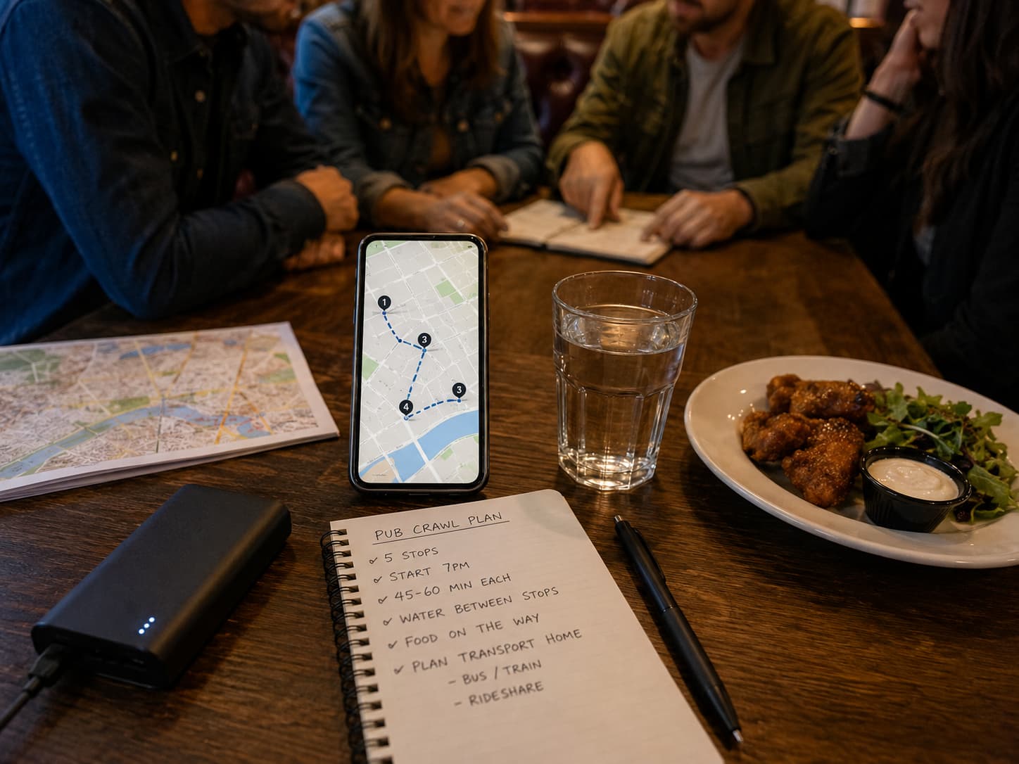 Planning a pub crawl route